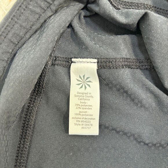 Athleta Dobby Be Free Knicker Black Capri Leggings Women's Sz S #138478 - Picture 6 of 9